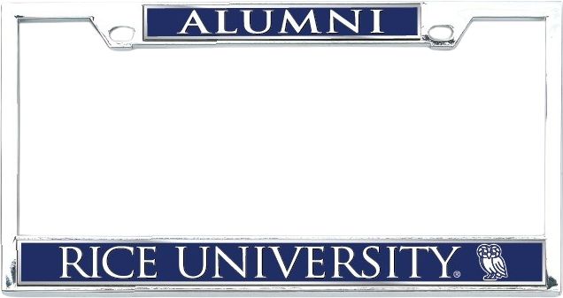 Rice University Alumni License Plate Frame