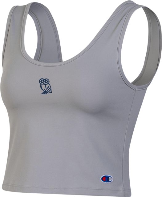 Rice University Owls Women's Scoop Neck Crop Tank Top