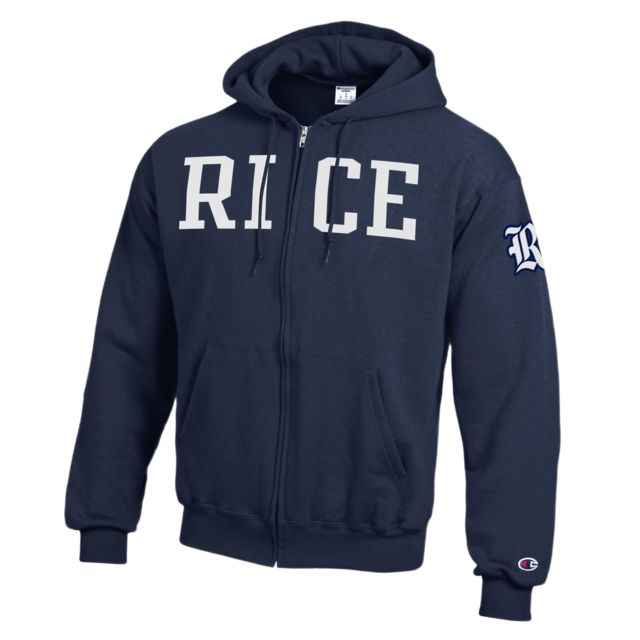 Rice University Full Zip Hooded Sweatshirt
