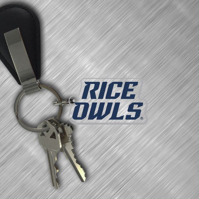 Rice University Owls Laser Cut Keytag