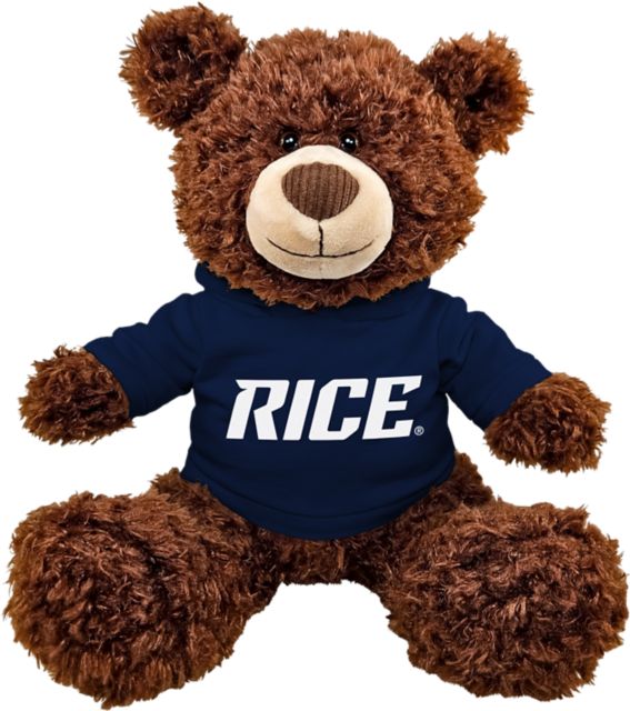 Rice University 11'' Frizzy Bear with Hood