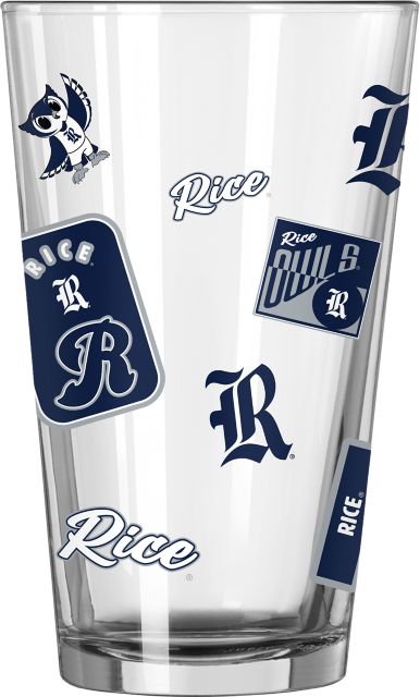 Rice University 16 oz. Pint Glass