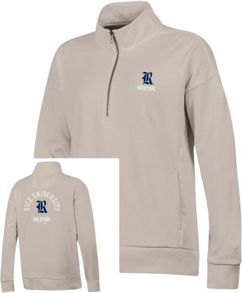 Rice University Mom Women's 1/4 Zip Pullover Sweatshirt