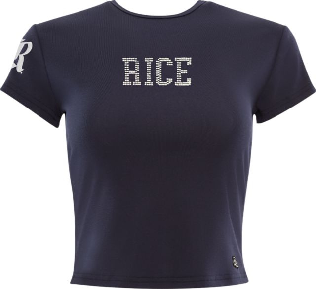 Rice University Owls Women's Crop Short Sleeve T-shirt