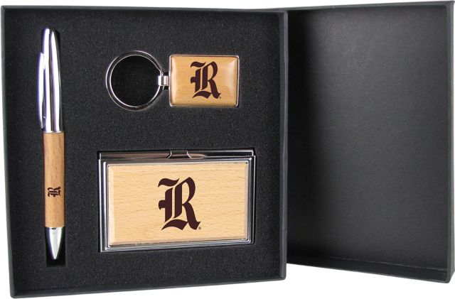 Rice University Gift Set - Pen, Keychain, and Card Holder