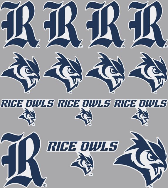Rice University Owls Sticker Sheet