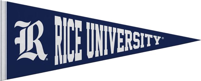Rice University 12"X30" Full Color Pennant