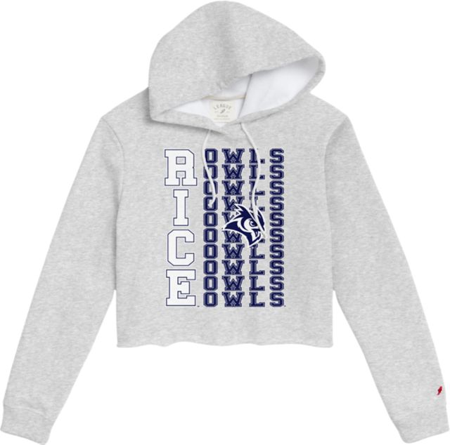 Rice University Women's Cropped Hooded Sweatshirt - ONLINE ONLY
