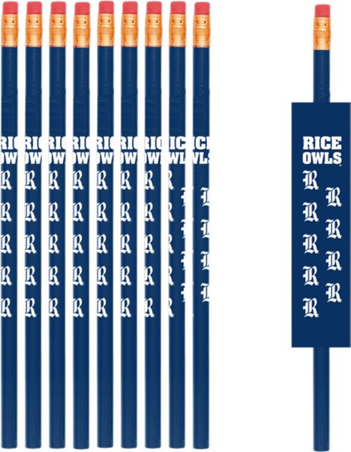 Rice University #2 Pencils - 10 Pack