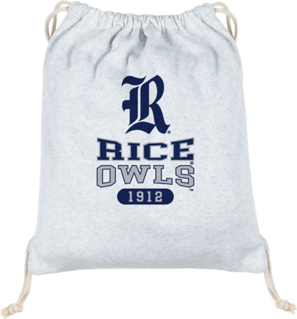 Rice University Owls Sweatshirt Drawstring Bag