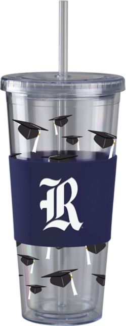 Rice University Acrylic Tumbler with Straw