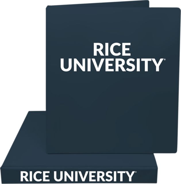 Rice University 1'' Vinyl Binder