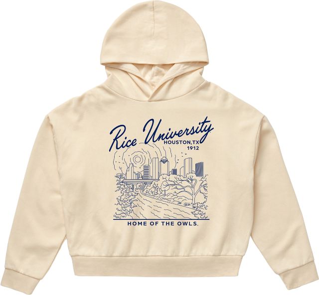 Rice University Women's Washed Hooded Sweatshirt