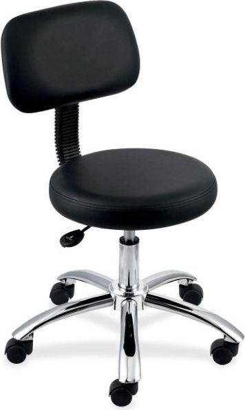 Lorell Vinyl Back Pneumatic Height Stools - ONLINE ONLY