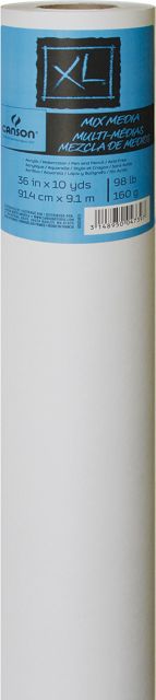 XL MIXED MEDIA PAPER ROLL 98# 36 INCH X 5 YARDS