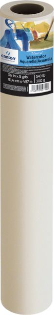 MONTVAL WATERCOLOR PAPER ROLL 300GSM 36 INCH X 5 YARD