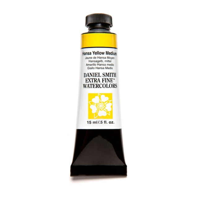 DANIEL SMITH WATERCOLOR 15ML HANSA YELLOW MEDIUM
