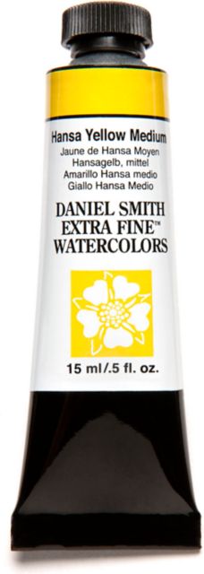 DANIEL SMITH WATERCOLOR 15ML HANSA YELLOW MEDIUM