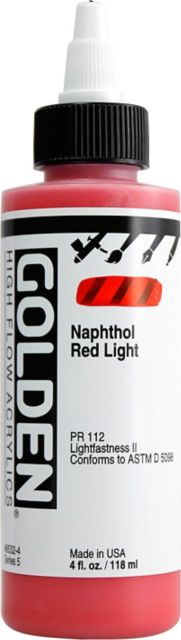 HIGH FLOW ACRYLIC NAPTHOL RED LIGHT 4OZ