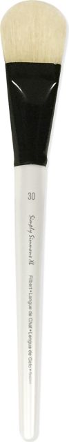 SIMPLY SIMMONS XL BRUSH NATURAL BRISTLE FILBERT 30