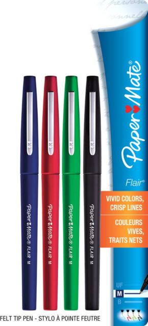Papermate Flair Pen 4 Pack