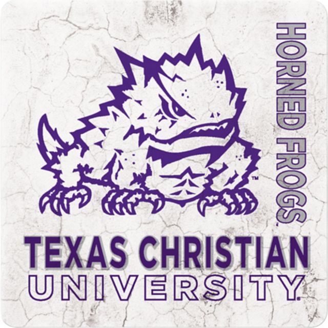 Texas Christian University Horned Frogs 4x4 Coaster