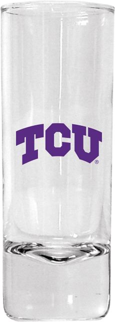 Texas Christian University Horned Frogs 2 oz. Tall Collector's Glass