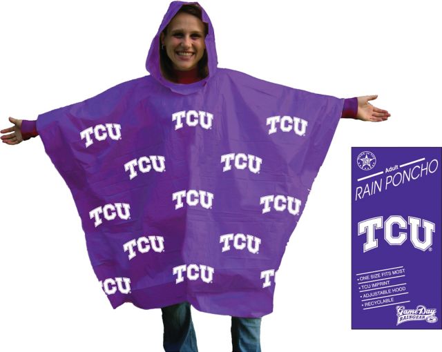 Texas Christian University Rain Poncho