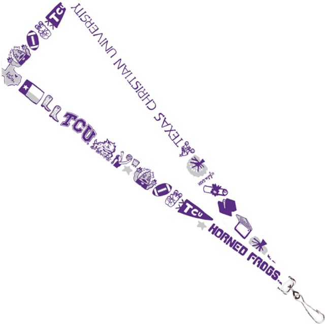 Texas Christian University Julia Gash 3/4'' Satin Lanyard