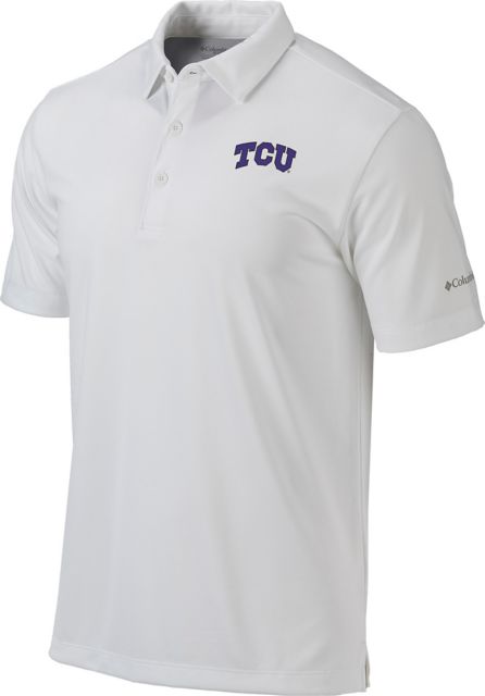 TCU Horned Frogs Columbia Short Sleeve Tamiami Button Down Shirt