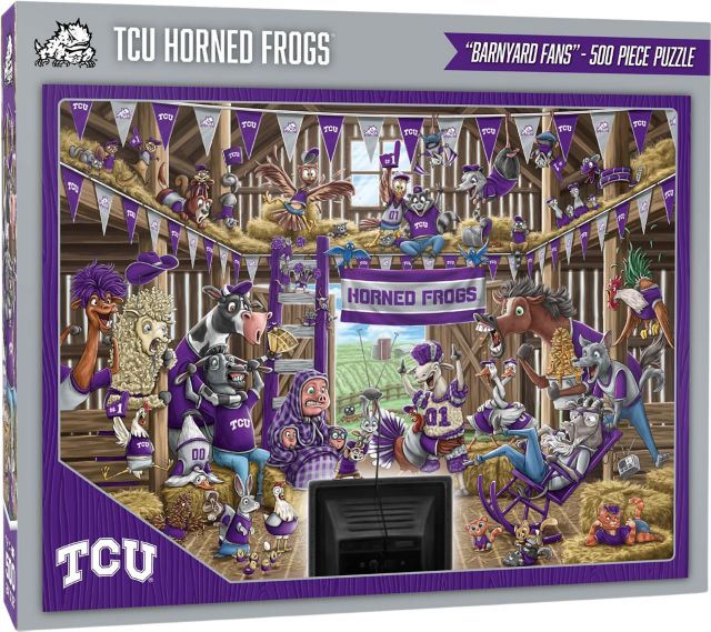 Texas Christian University Barnyard Fans 500 Piece Puzzle