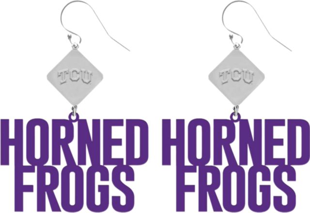 Texas Christian University Betsey Laser Cut Earrings