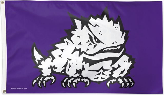 Texas Christian University 3'X5' Deluxe Flag  - ONLINE ONLY