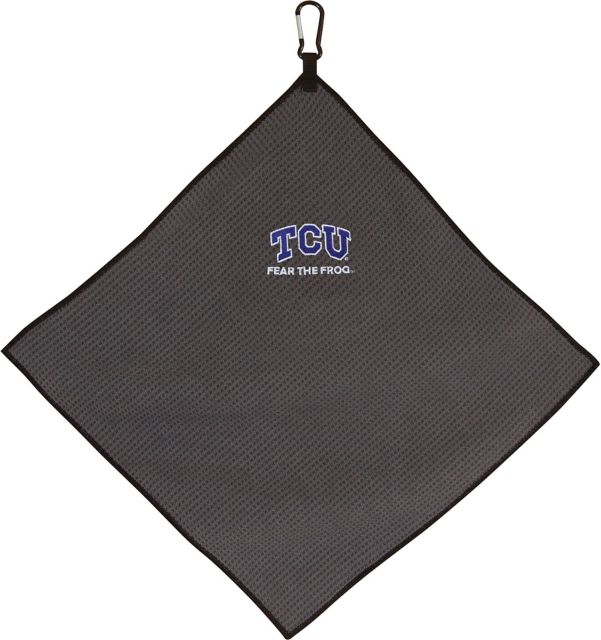 Texas Christian University 15''X15'' Grey Microfiber Towel - ONLINE ONLY