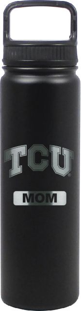 24 oz Matte Black Stainless Steel Water Bottle Mom