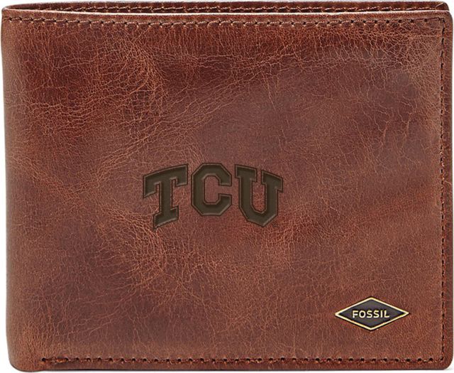 Fossil Leather Ryan RFID Flip ID Bifold - Dark Brown - ONLINE ONLY