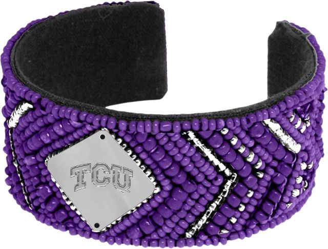 Texas Christian University Goldie Bead Bracelet