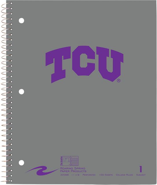 Texas Christian University Notebook 100-Sheet
