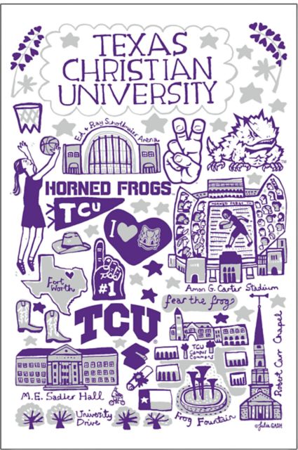 Texas Christian University 12x18 Poster
