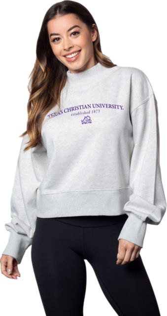 Texas Christian University Women's Scuba Hoodie Light Cotton Fleece