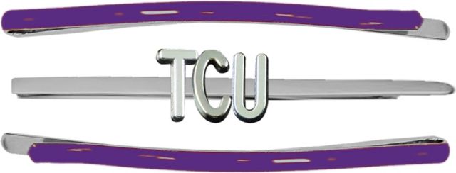 Texas Christian University Hair Clips