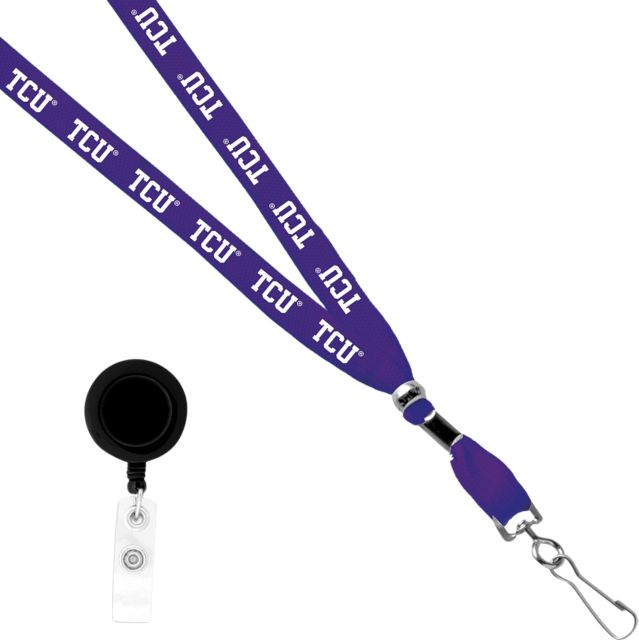 Texas Christian University Card Clamp Lanyard