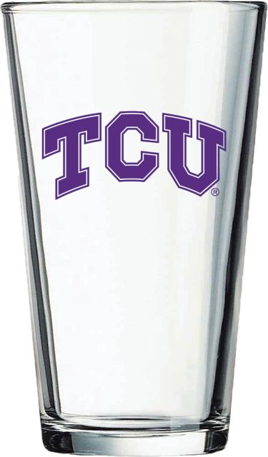 Texas Christian University 16 oz. Glass