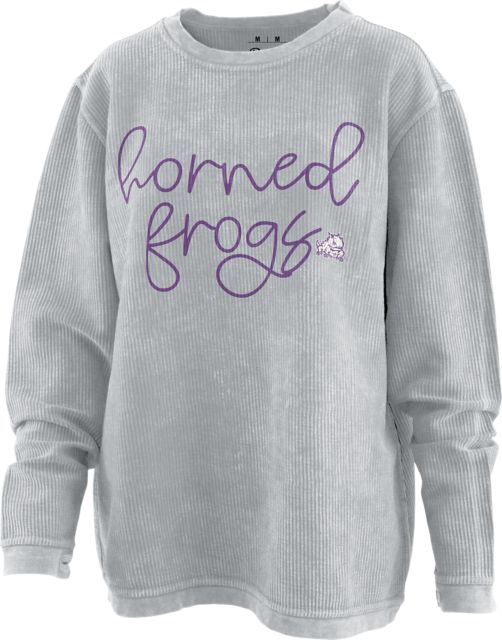 Texas Christian University Horned Frogs Women's Cord Crewneck Sweatshirt