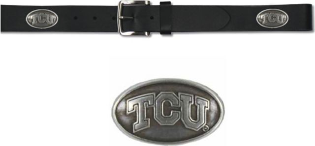 Texas Christian University Leather Belt