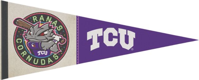 Texas Christian University Baseball Ranas Cornudas 12'' x 30'' Pennant