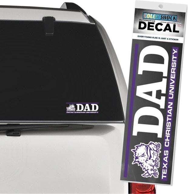 Texas Christian University Dad Decal