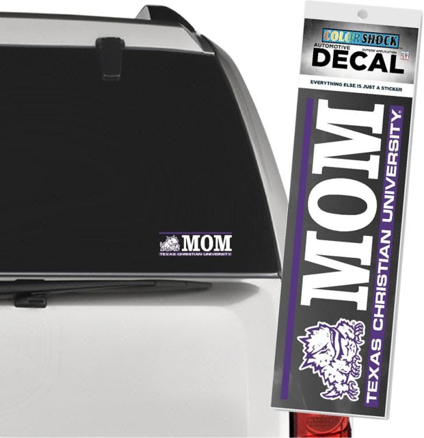 Texas Christian University Mom Decal