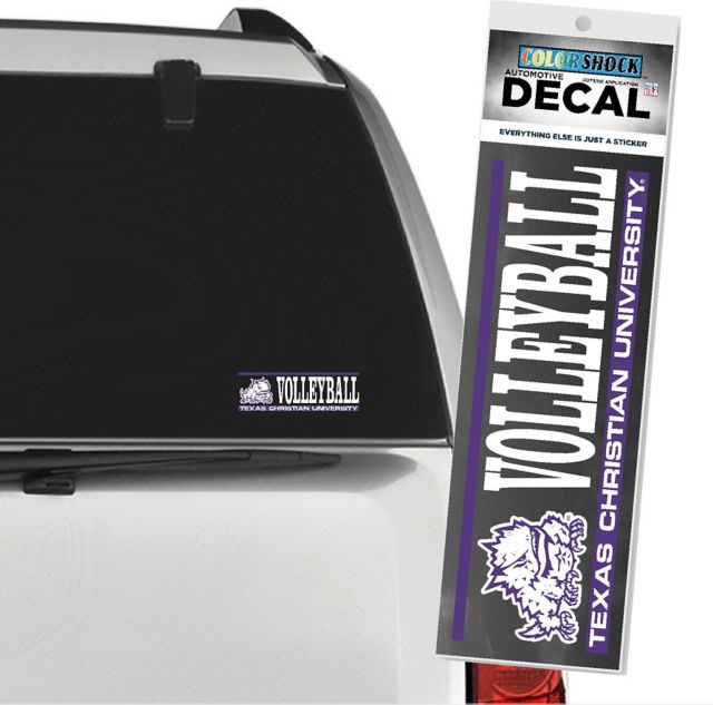 Texas Christian University Horned Frogs Volleyball Decal