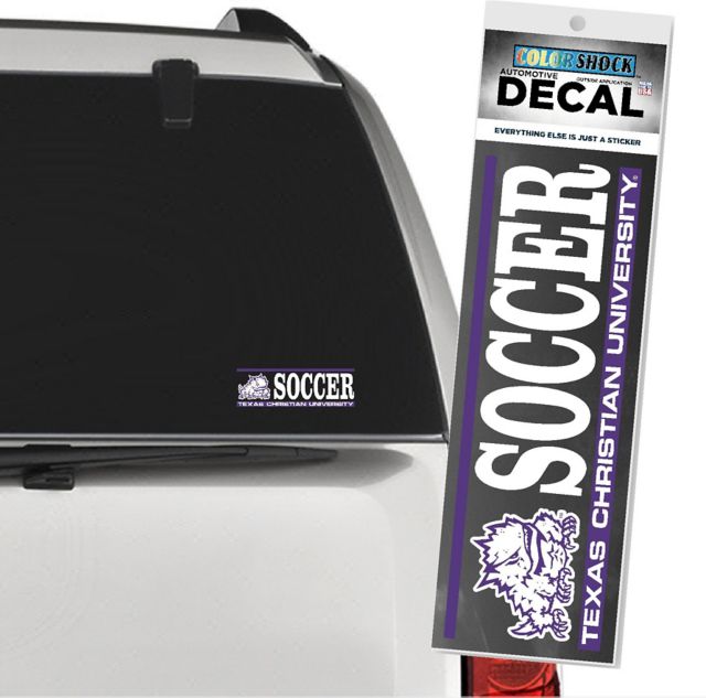 Texas Christian University Horned Frogs Soccer Decal